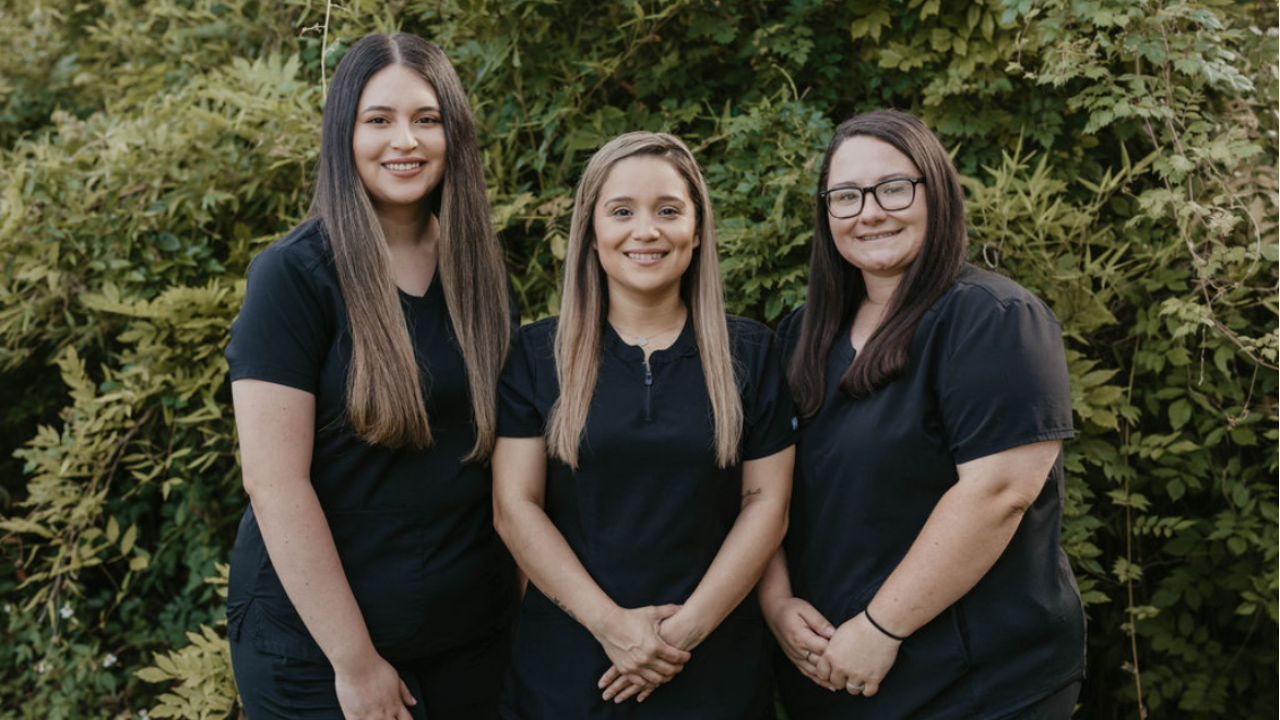 A group photo of our front desk team