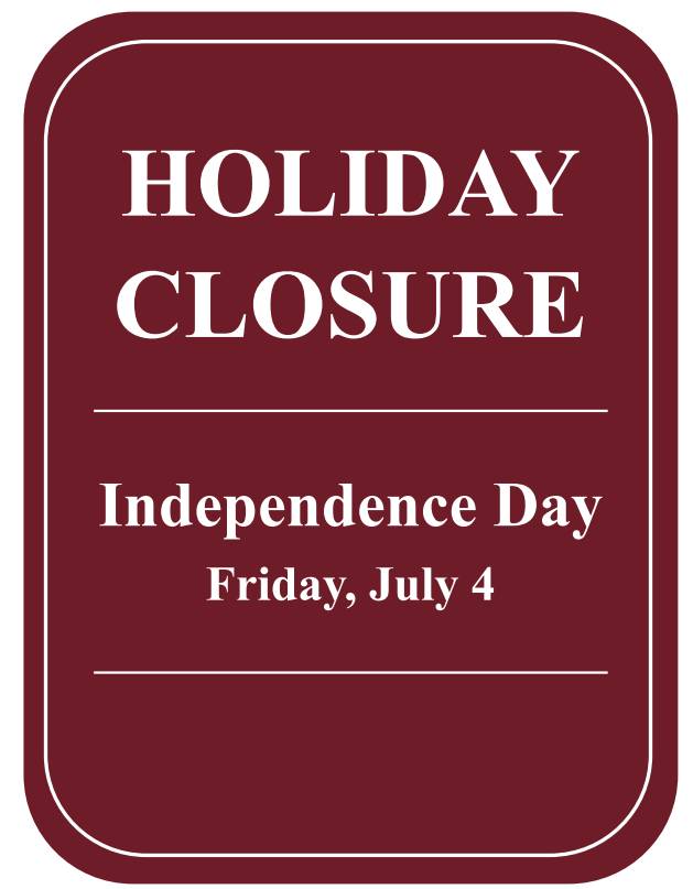 Holiday Closure