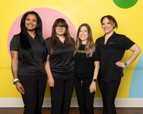Our awesome front office staff with Dr Julie