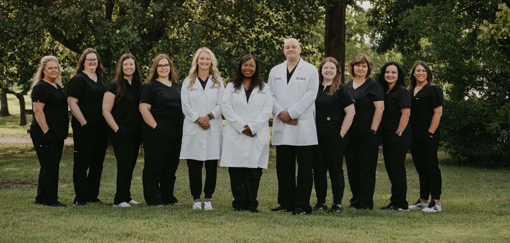 A group photo of the providers and staff at Primary Healthcare Group
