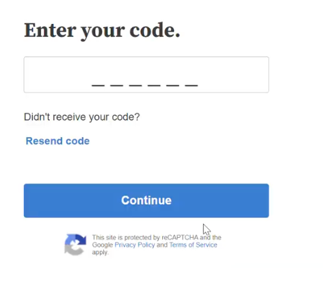 Enter Your Code
