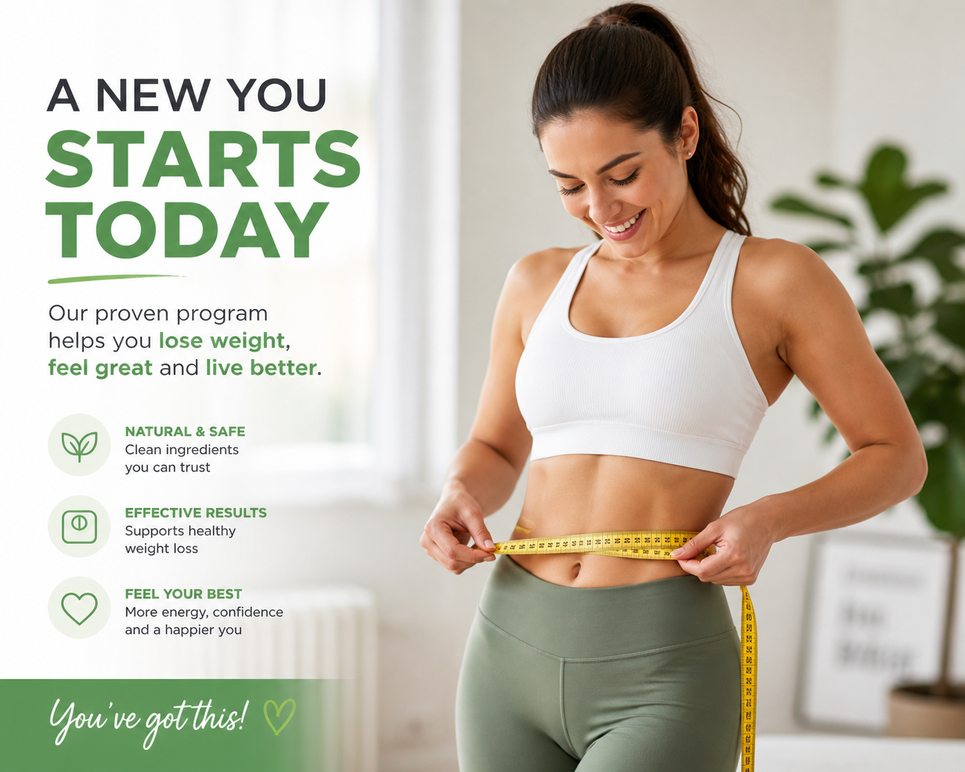 An informational graphic about starting your weight loss journey today