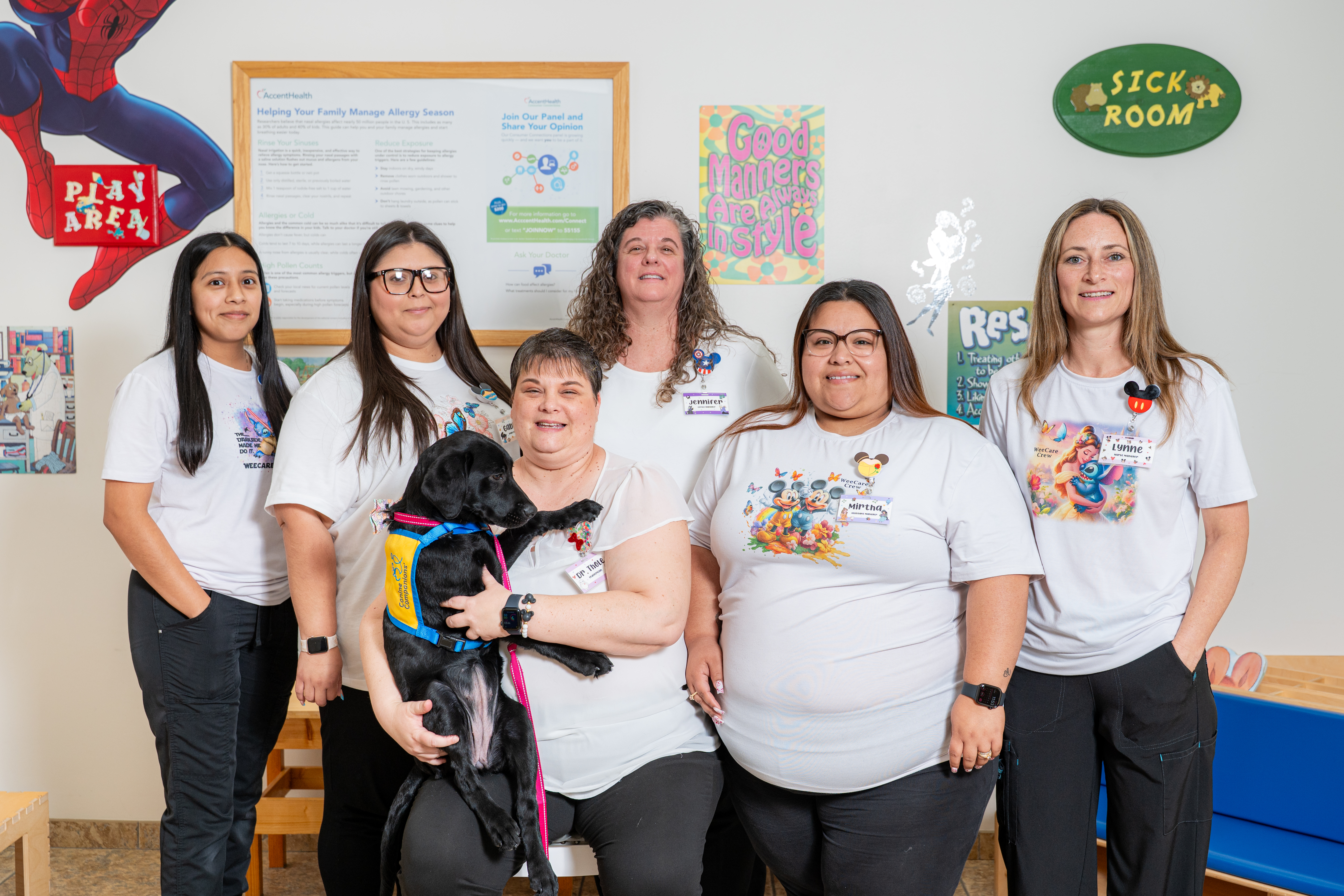 A group photo of the staff members