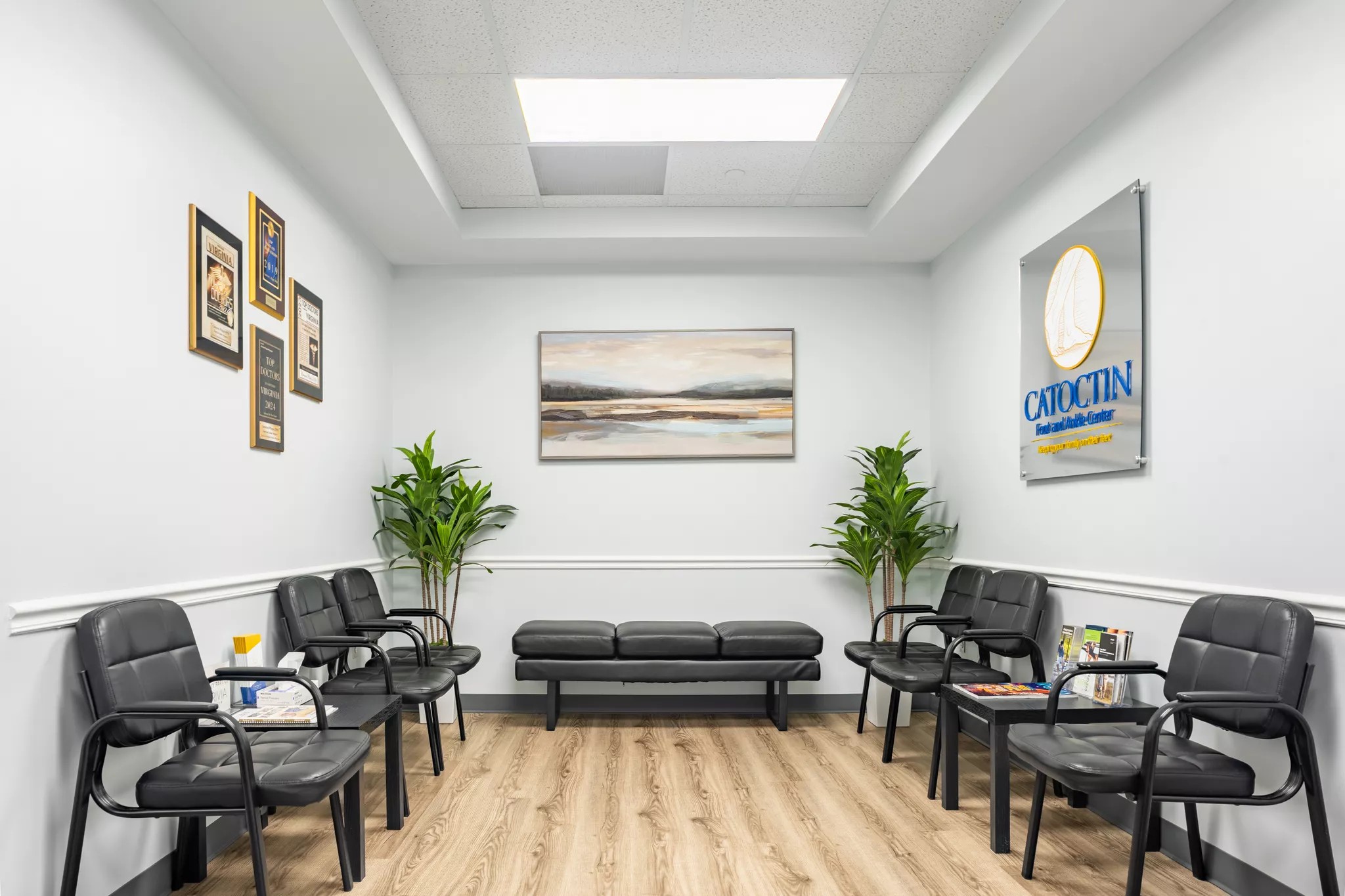 Seating in the clinic lobby