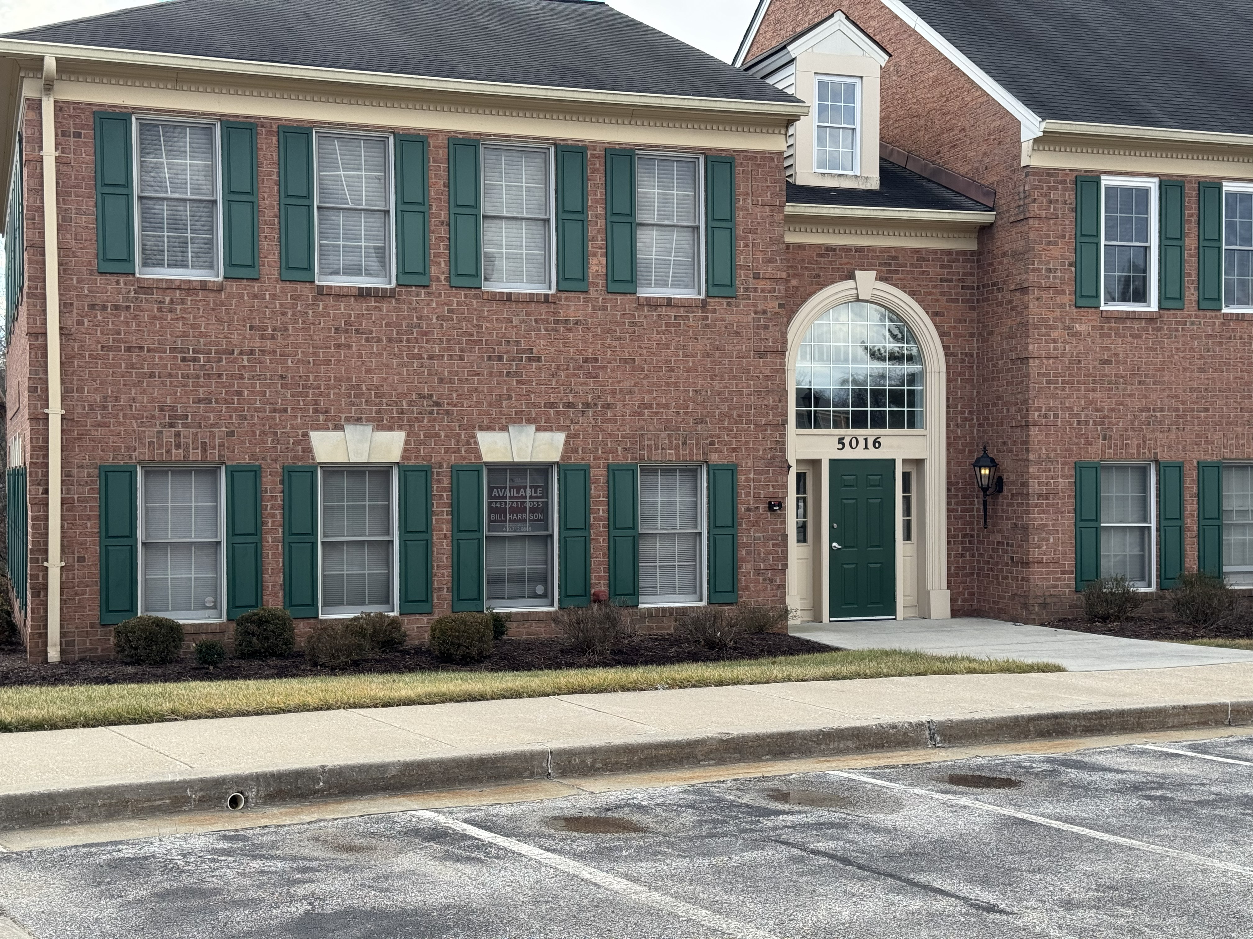 Exterior of the office building and entrance