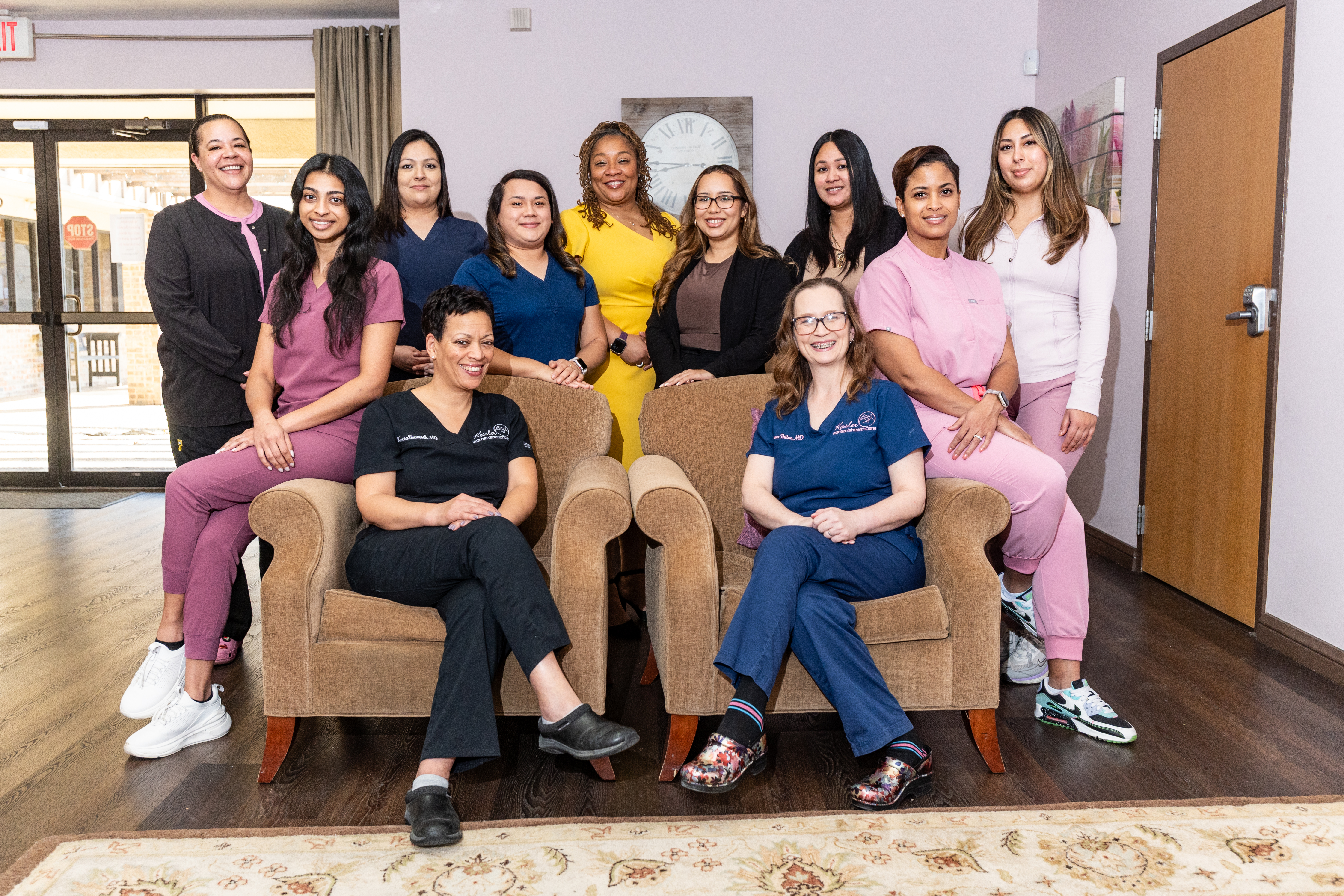 A group photo of the staff at Kessler Women’s Healthcare