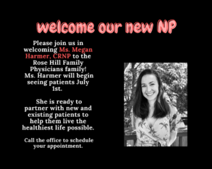 Welcoming Ms. Megan Harmer, CRNP