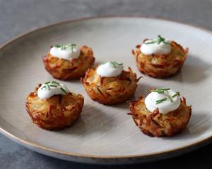 Crispy Potato Pancake Poppers