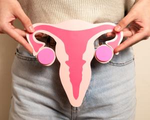 kbmd_front-view-woman-holding-reproductive-system