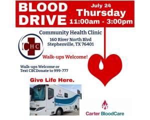 Cater Blood Drive
