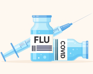 Animation of Flu and COVID vaccines