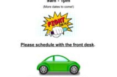 Saturday – Drive thru Flu shot