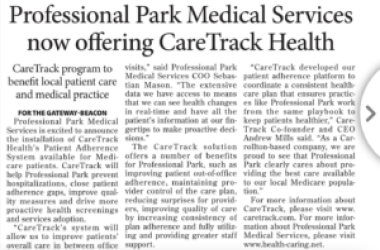 PPMS is excited to announce the installation of CareTrack