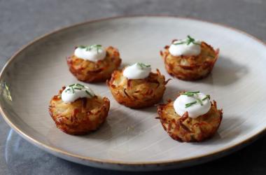 Crispy Potato Pancake Poppers