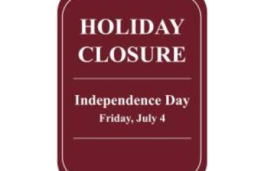 Holiday Closure