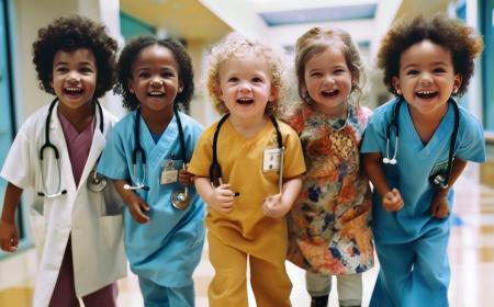 A group of smiling children